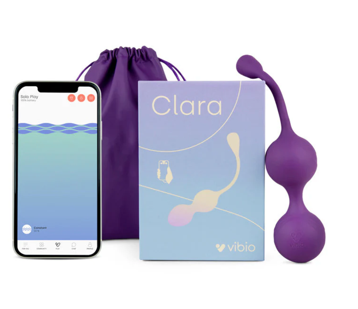 Vibio | Clara Vibrating Kegel Balls - Purple