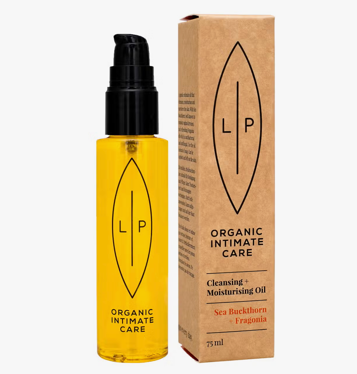 Lip Intimate Care | Cleansing Moisturising Oil Sea Buckthorn + Fragonia